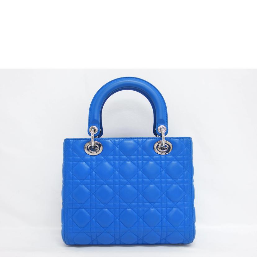 Ｄｉｏｒ ディオール/レディディオール／カナージュミディアム／シルバー金具／２ＷＡＹバッグ／ブルー//15-BO-0163/ABランク/04