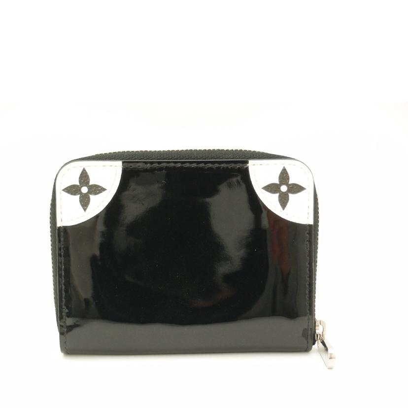 ＬＯＵＩＳ　ＶＵＩＴＴＯＮ ルイヴィトン　小銭入れ　ラウンドファスナー　黒　/ジッピーコインパース／ヴェルニ／ミロワール/M67665//SN1109/Aランク/69