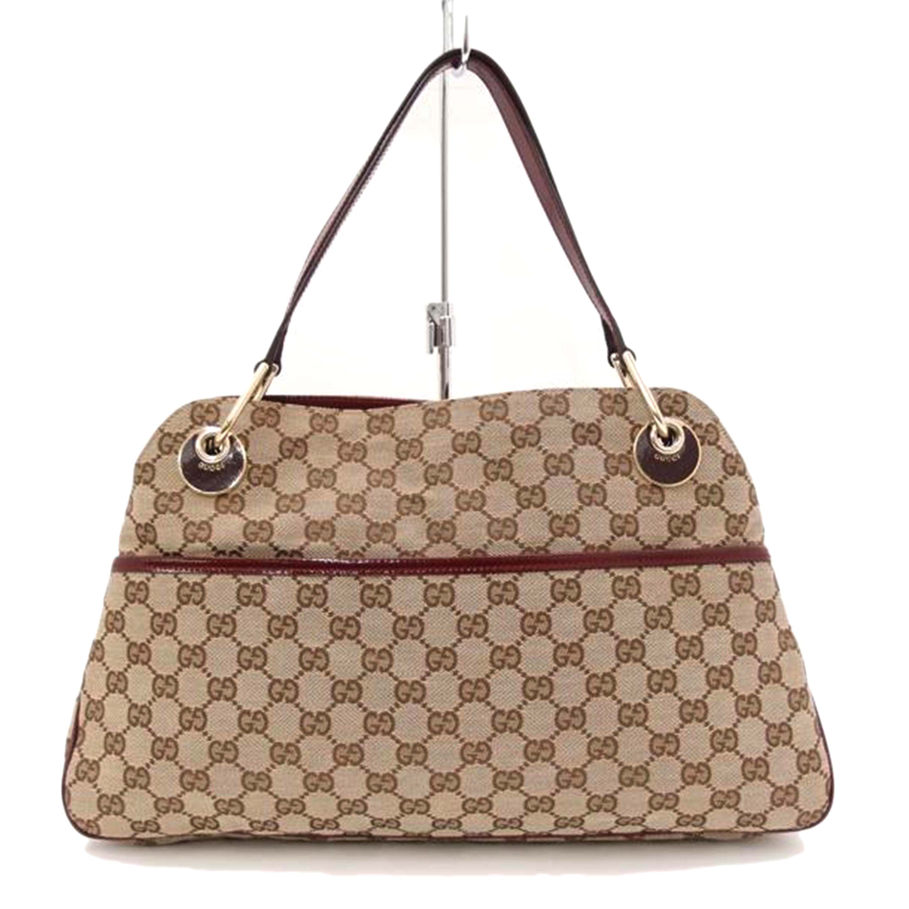 ＧＵＣＣＩ グッチ　ハンド　肩掛け　赤　レディース/ＧＧキャンバストート／レッド/121023//204991/Aランク/69