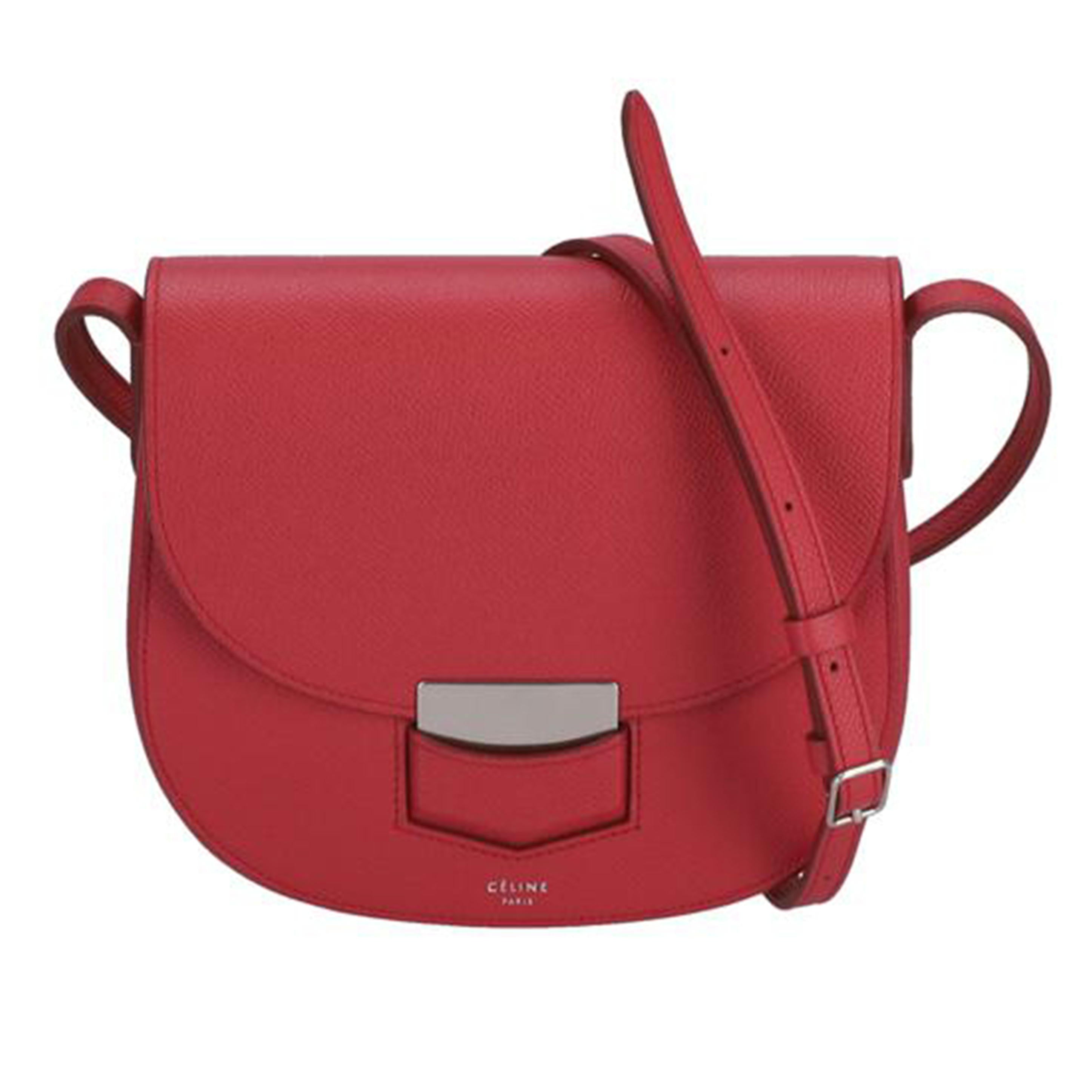 ＣＥＬＩＮＥ セリーヌ　CELINE　スモールトロッター　ショルダーバッグ　レザー　ピンク/スモールトロッター／レザーショルダーバッグ/179023ZMB//ABランク/37