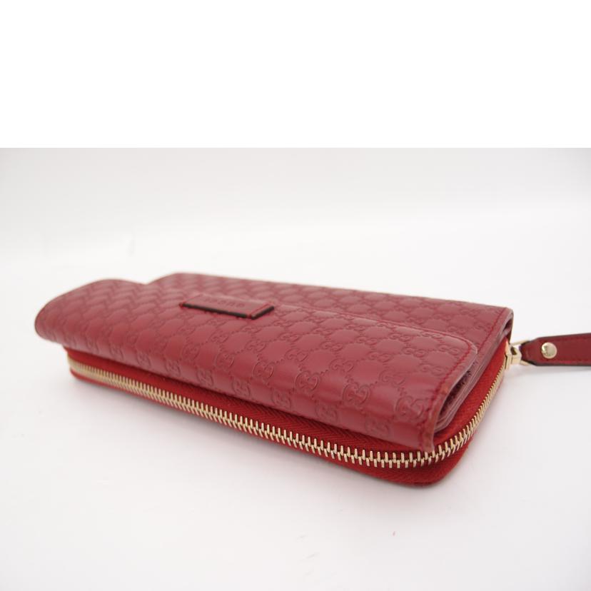 ＧＵＣＣＩ グッチ/グッチシマラウンドジップ長財布／レッド/449864//584046/ABランク/69
