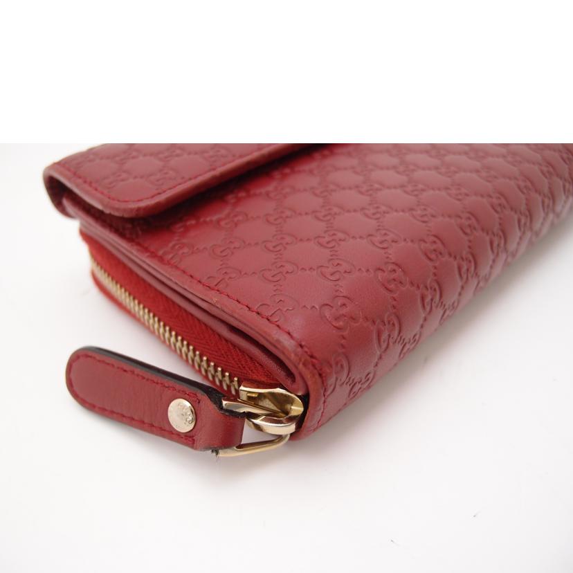 ＧＵＣＣＩ グッチ/グッチシマラウンドジップ長財布／レッド/449864//584046/ABランク/69