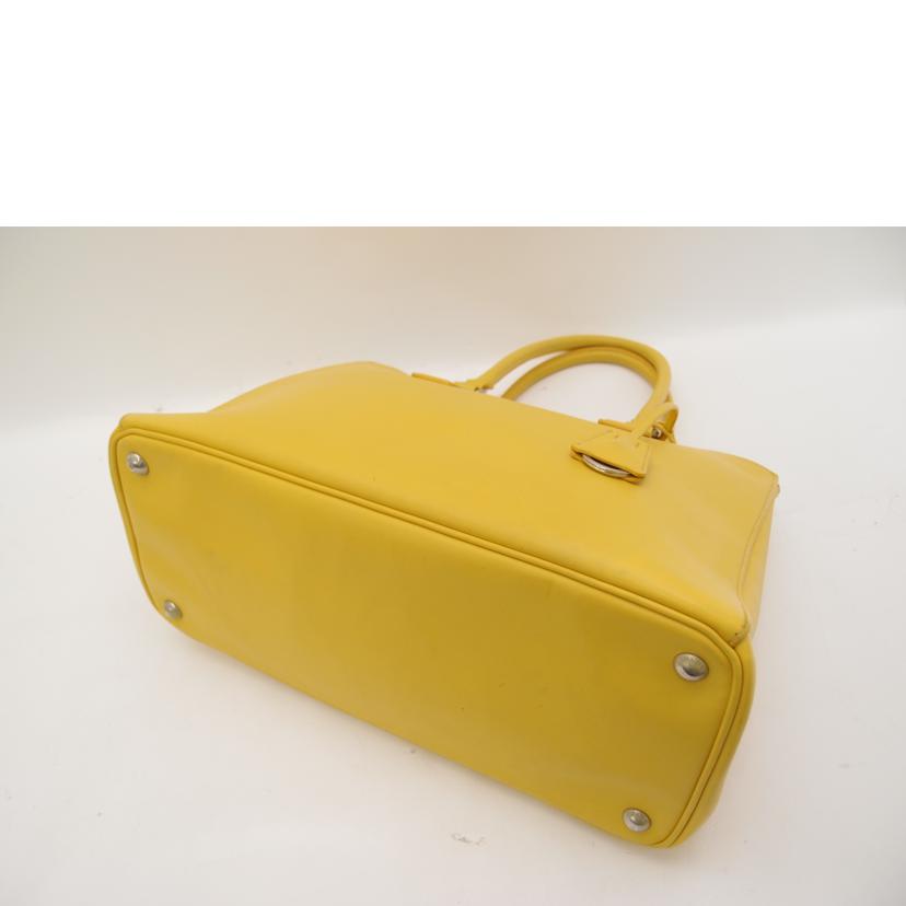 ＰＲＡＤＡ プラダ　トート　黄色　斜め掛け　Ａ４対応　レディース/レザー２ｗａｙハンド／イエロー//31D/ABランク/69