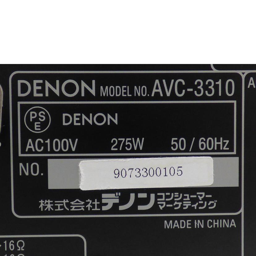 ＤＥＮＯＮ デノン/ＡＶアンプ/AVC-3310//9073300105/Aランク/64