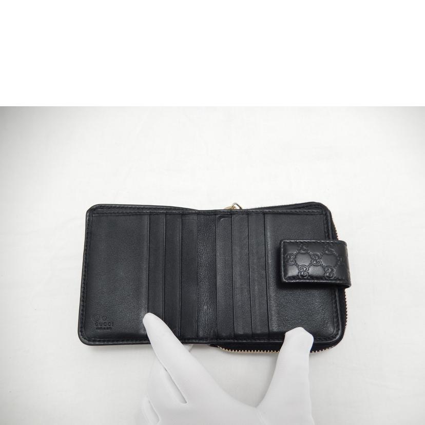 ＧＵＣＣＩ グッチ/マイクログッチシマ二つ折り財布/449395//525040/ABランク/85