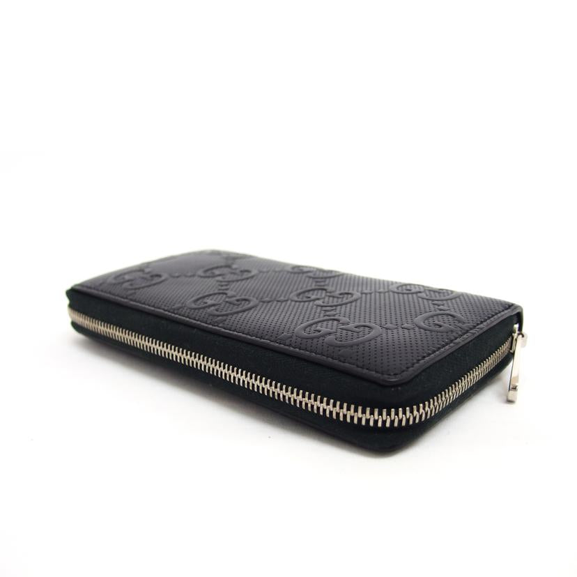 ＧＵＣＣＩ グッチ/ＧＧエンボス／ラウンドファスナー長財布／ブラック/625558//203***/Aランク/04