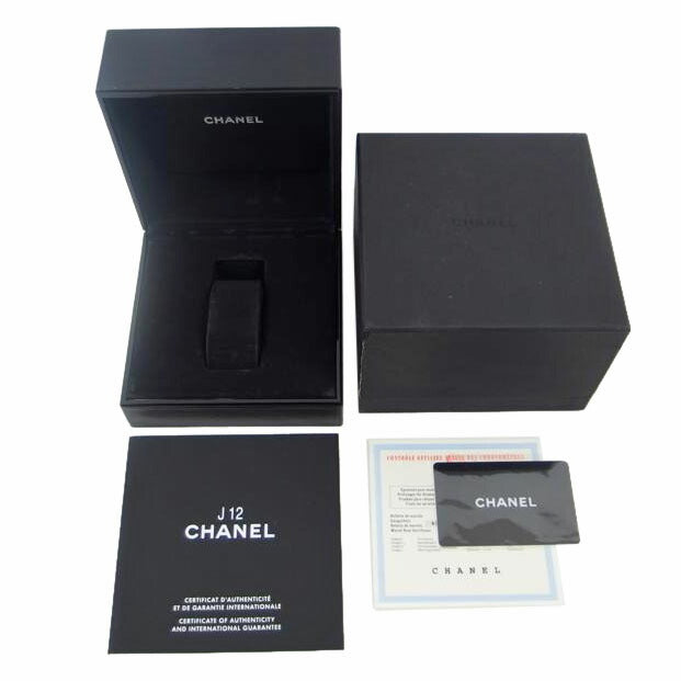 ＣＨＡＮＥＬ シャネル/Ｊ１２／クロノグラフ／ブラックラッカー／自動巻き/H0940//DMF69546/ABランク/04