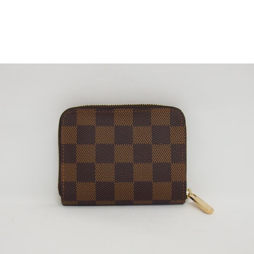 ＬＶ ルイ･ヴィトン コンパクトウォレット ラウンドファスナー ブラウン/ジッピー・コインパース／ダミエ／エベヌ/N63070//TS4***/Aランク/04