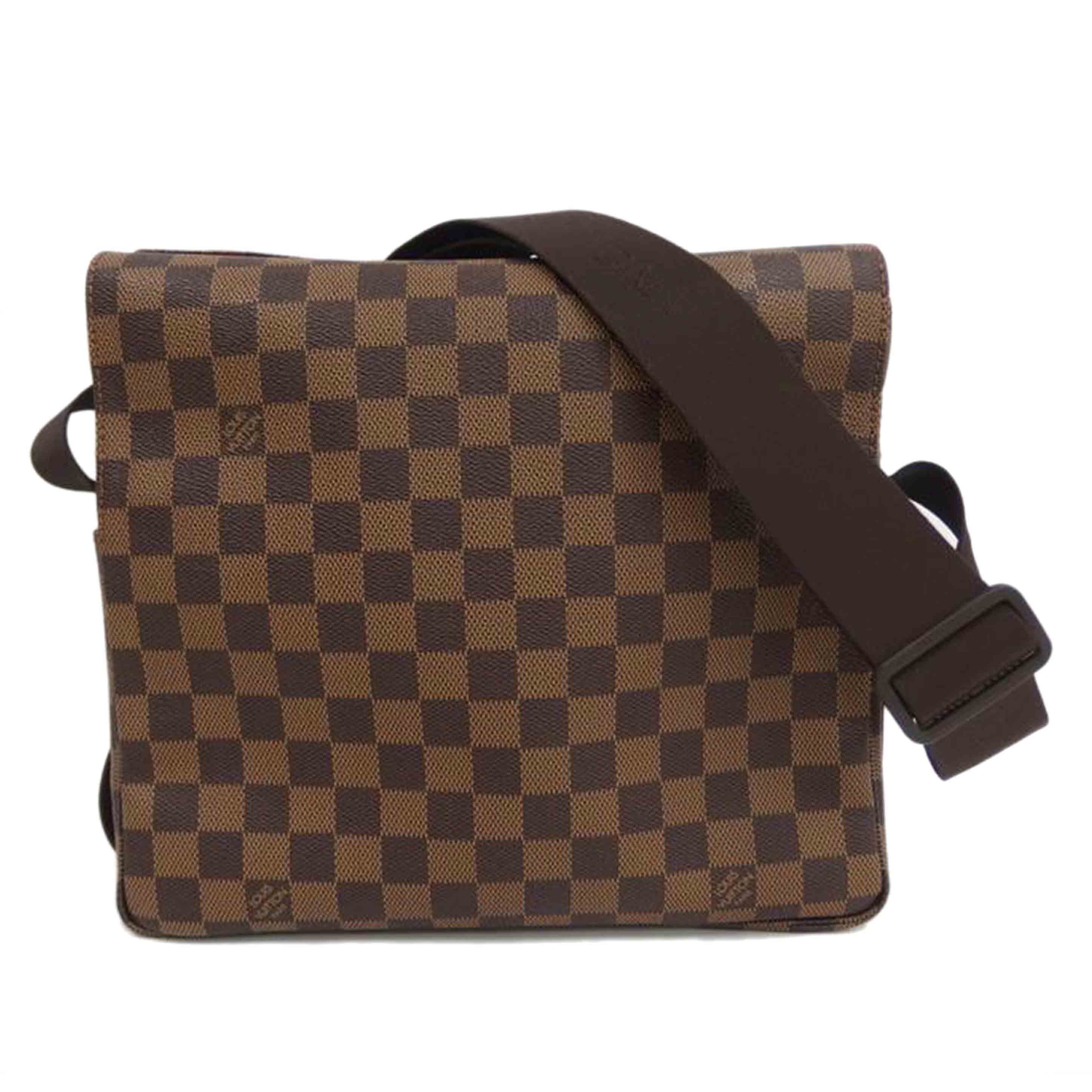 ＬＯＵＩＳ　ＶＵＩＴＴＯＮ ルイヴィトン ルイ・ヴィトン ビトン ダミエ・エベヌ 市松模様 ブラウン 茶 ショルダーバッグ ハンドバッグ トートバッグ ブラウン メンズ レディース 定番 人気 ＬＶ 斜め掛け 肩がけ/ナヴィグリオ／ダミエ／エベヌ/N45255//SR0***/Aランク/82
