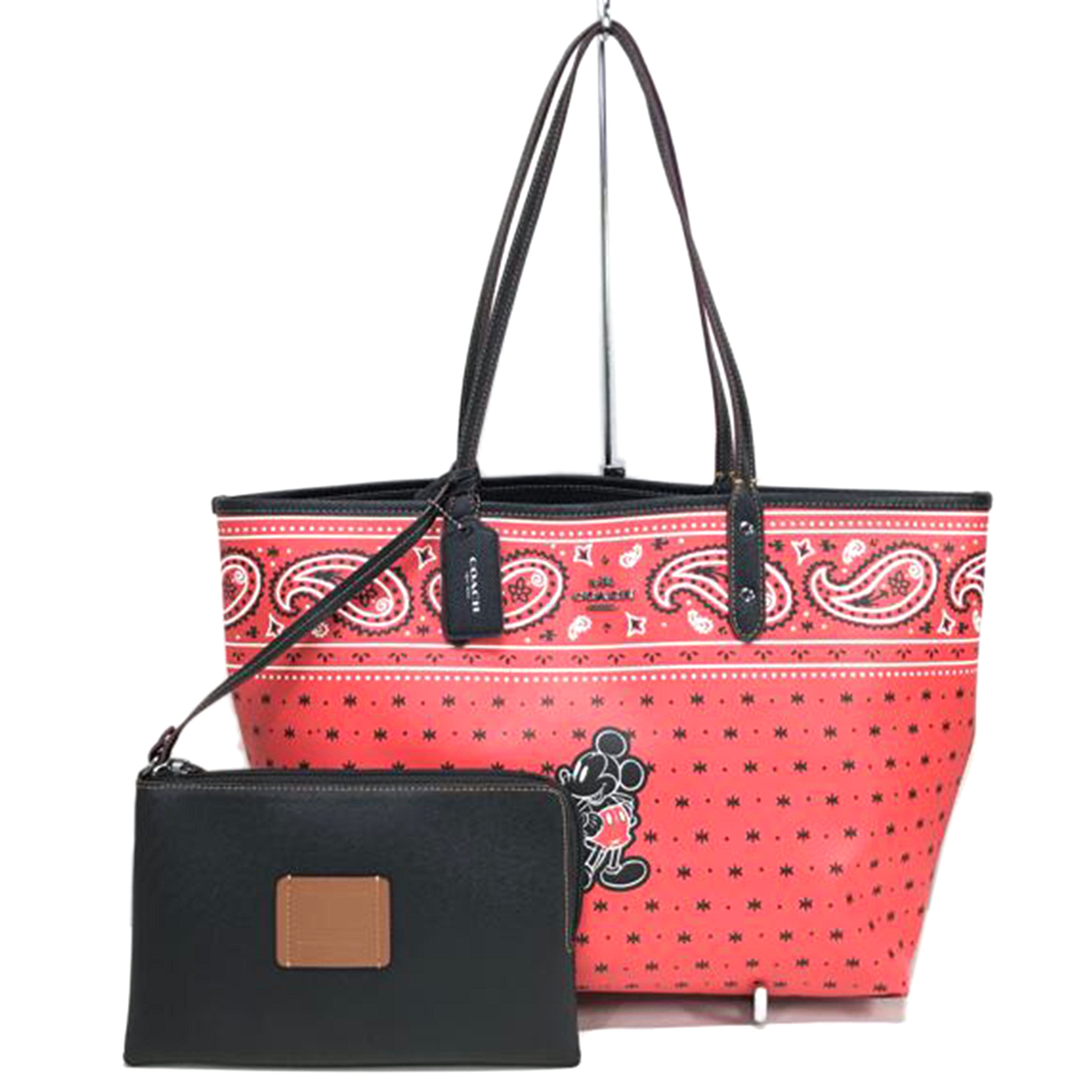 COACH/リバーシブル Disneyコラボ トート ポーチ付/F59376//ABランク/51
