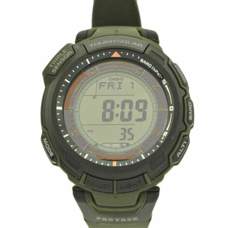 ＣＡＳＩＯ カシオ/ＰＲＯ　ＴＲＥＫ　タフソーラー　緑黒/PRW-1300J//201D36G/Bランク/87