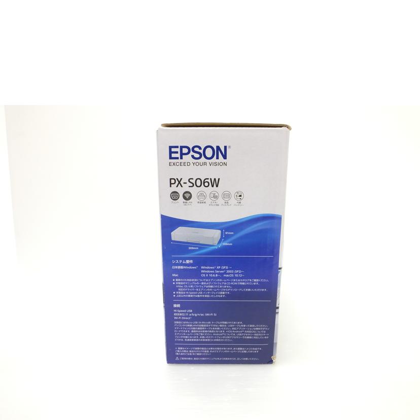 ＥＰＳＯＮ エプソン/Ａ４インクジェットモバイルプリンター/PX-S06W//-/SAランク/88
