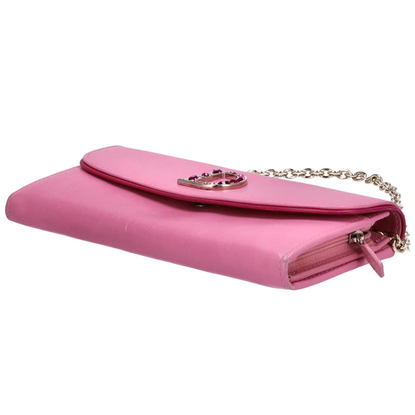 Ｄｉｏｒ　 ｸﾘｽﾁｬﾝﾃﾞｨｵｰﾙ/レザーチェーンウォレット//02-LU-0097/ABランク/75