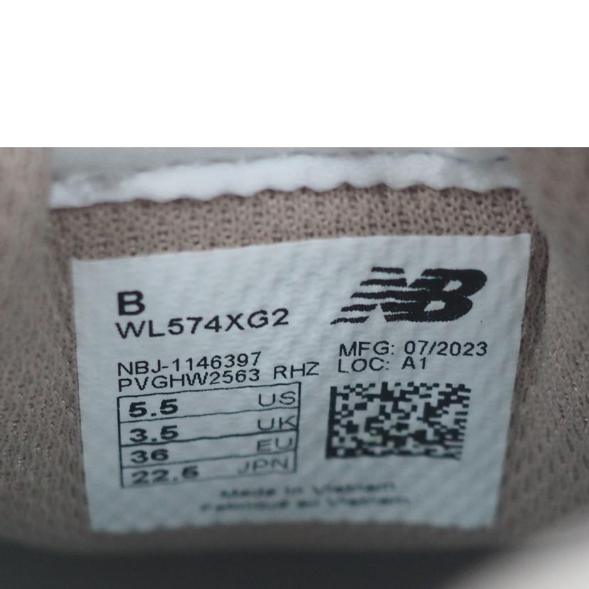 Ｎｅｗ　Ｂａｌａｎｃｅ ニューバランス/レディーズスニーカー/WL574XG2//SAランク/79
