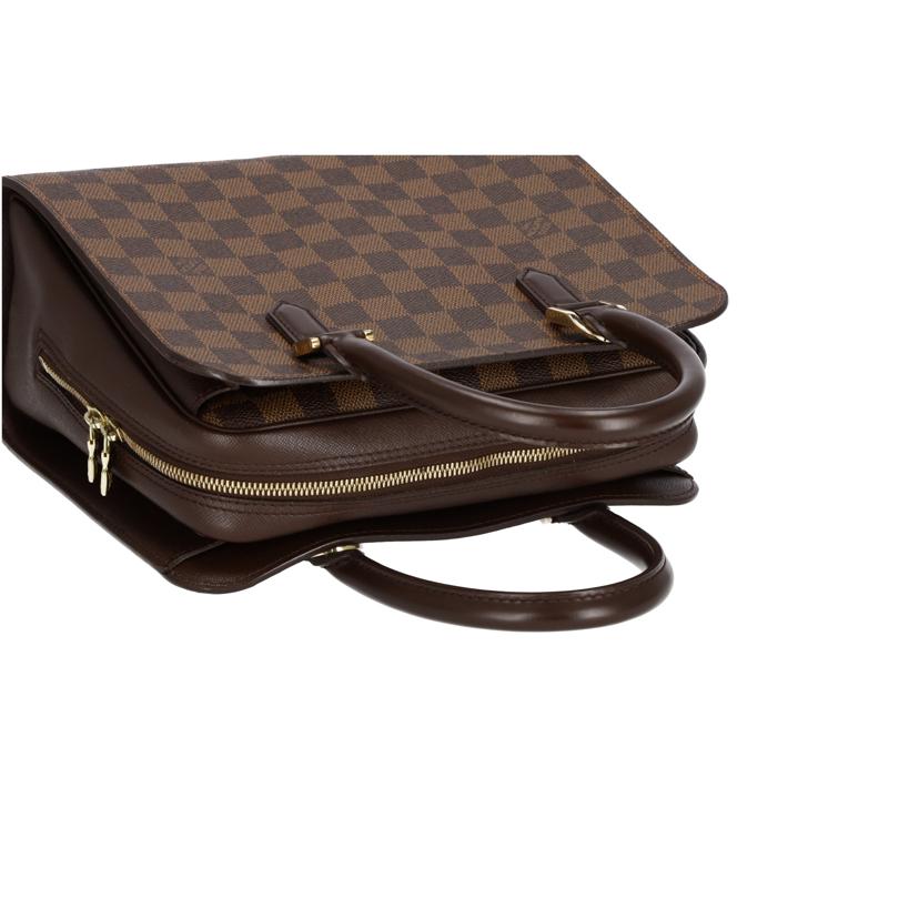 ＬＯＵＩＳ　ＶＵＩＴＴＯＮ ルイヴィトン ルイ・ヴィトン ビトン ダミエ・エベヌ 市松模様 ブラウン 茶 ショルダーバッグ ハンドバッグ トートバッグ ブラウン メンズ レディース 定番 人気 ＬＶ 斜め掛け 肩がけ/トリアナ／ダミエ／エベヌ/N51155//VI0***/ABランク/77