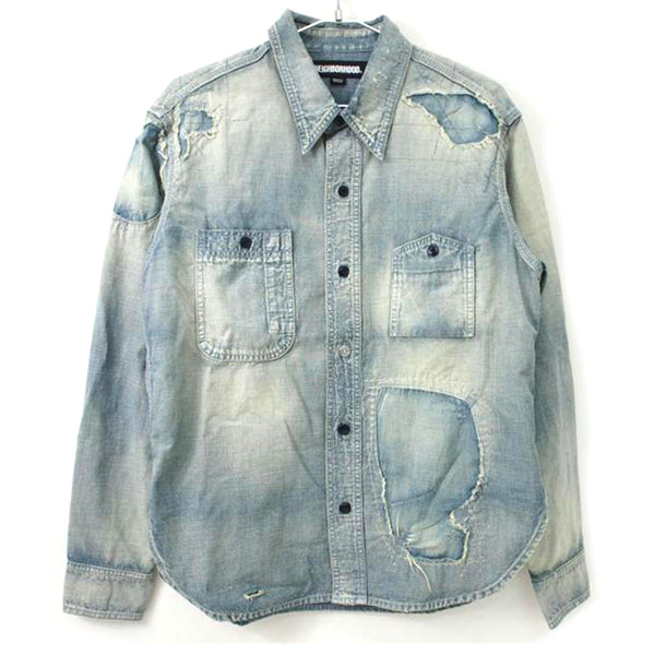 ほぼ未使用‼️neighborhood デニムシャツ　212YTNH-SHM01 NEIGHBORHOOD - neighborhood ネイバーフッド デニムシャツ Sの