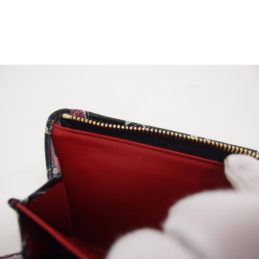 ＰＲＡＤＡ プラダ/Ｌ字ジップ二つ折りコンパクト財布／チューリップ/ML018//107/ABランク/04