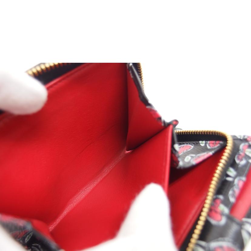 ＰＲＡＤＡ プラダ/Ｌ字ジップ二つ折りコンパクト財布／チューリップ/ML018//107/ABランク/04