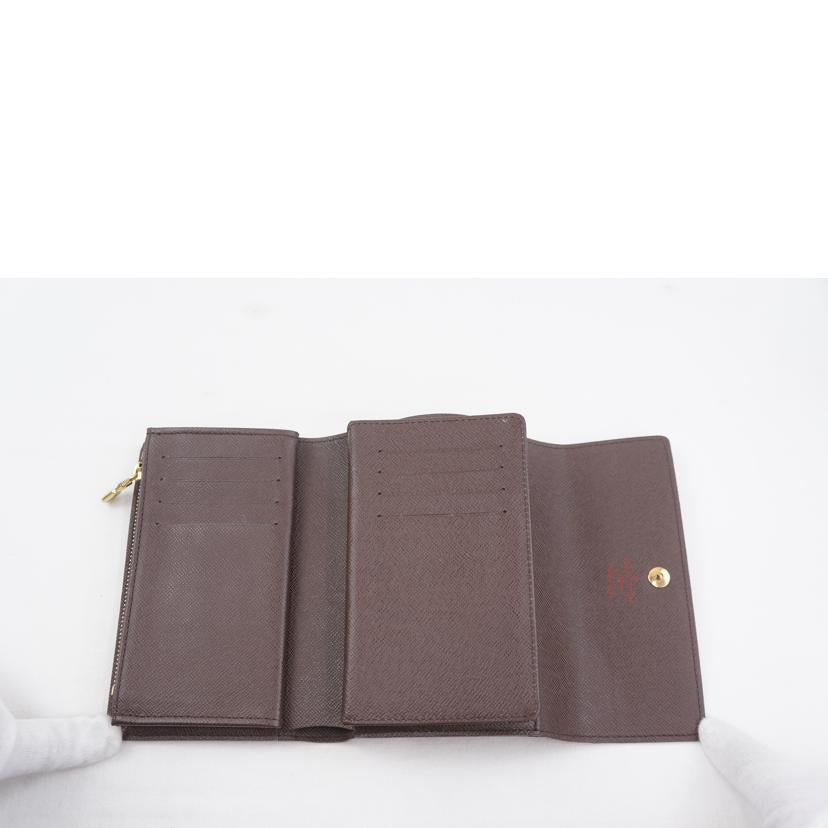 ＬＶ ルイヴィトン/ポルトフォイユ・アレクサンドラ／ダミエ／エベヌ/N63067//CA3170/Aランク/67