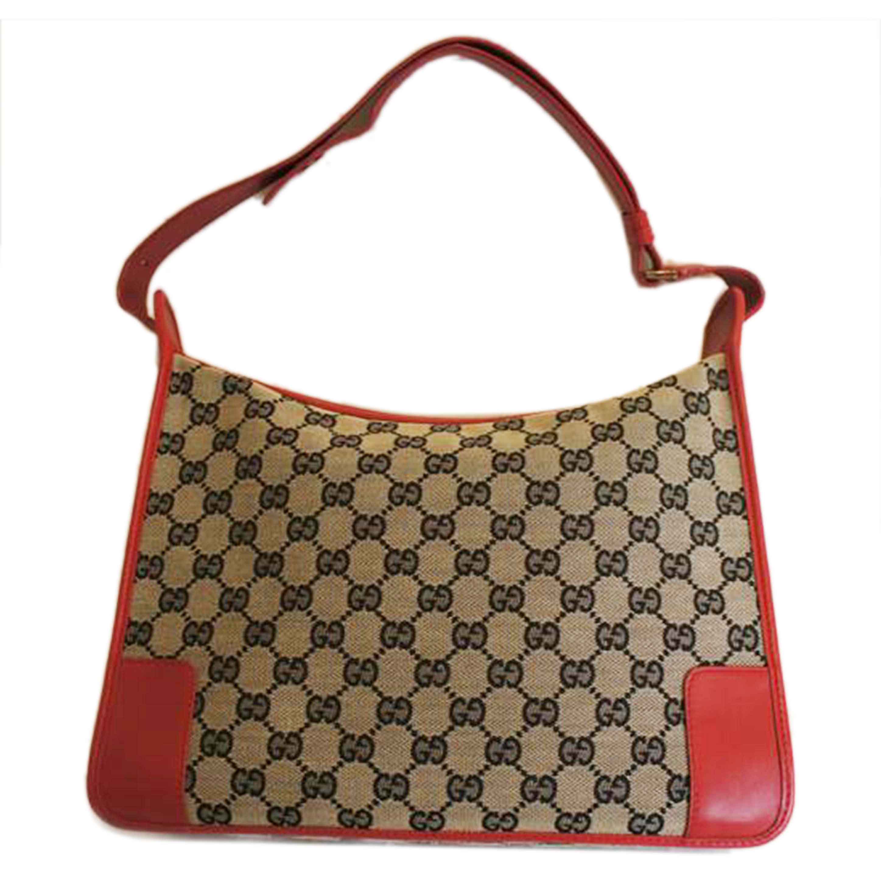 ＧＵＣＣＩ グッチ/ＧＧキャンバスショルダーバッグベージュレッド/001.4205//001***/ABランク/92