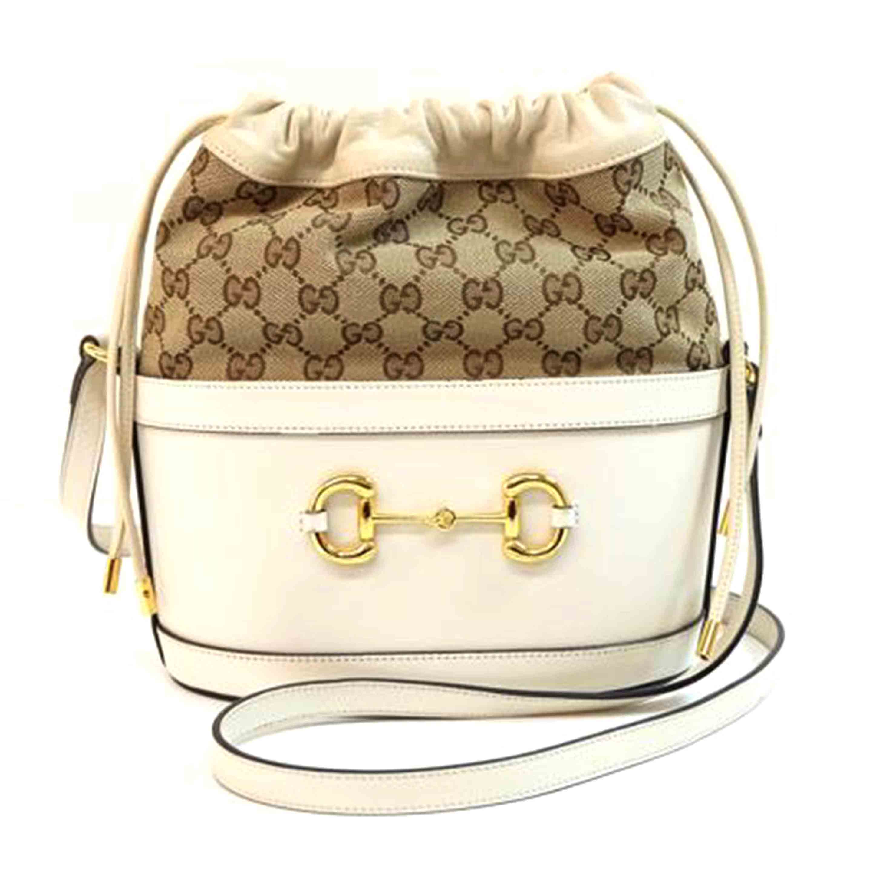 　　ＧＵＣＣＩ グッチ/ＧＧキャンバスホースビットレザーショルダー/602118//525***/ABランク/71
