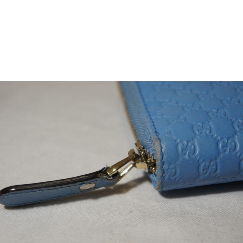 ＧＵＣＣＩ グッチ/マイクログッチシマラウンドファスナー長財布/449391//493075/Bランク/94