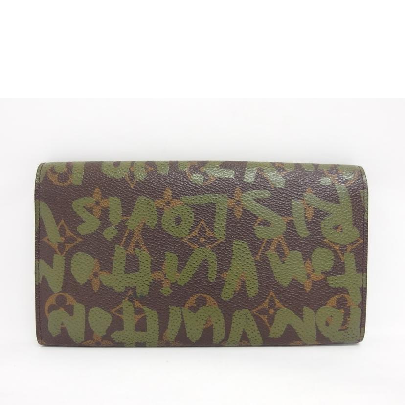 ＬＶ ルイ･ヴィトン LOUIS VUITTON 長財布 ブラウン カーキ/ポルトモネ・クレディ／モノグラム／グラフィティ/M92188//TH0***/ABランク/04