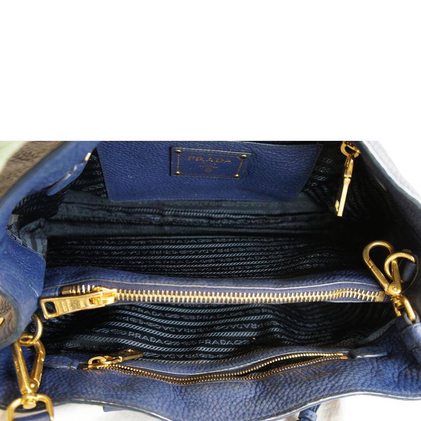 ＰＲＡＤＡ プラダ/ネイビーレザー　２ＷＡＹ//204/ABランク/92