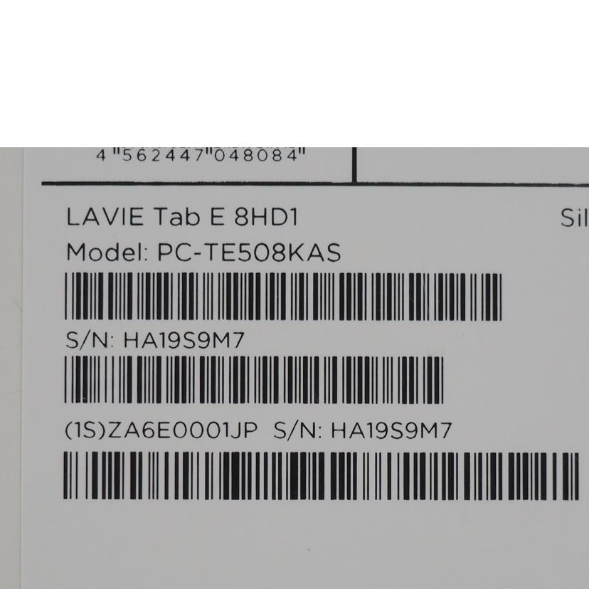 ＮＥＣ エヌイーシー/ＬＡＶＩＥ　Ｔａｂ/PC-TE508KAS//HA19S9M7/Bランク/79