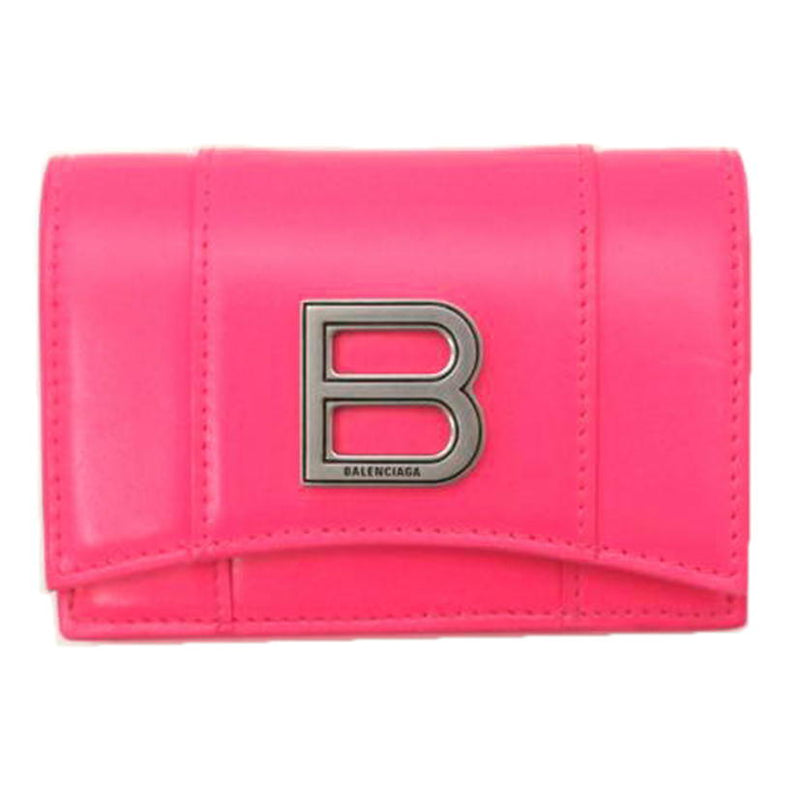 Balenciaga アワーグラス ファスナー レザーカードケース - 財布