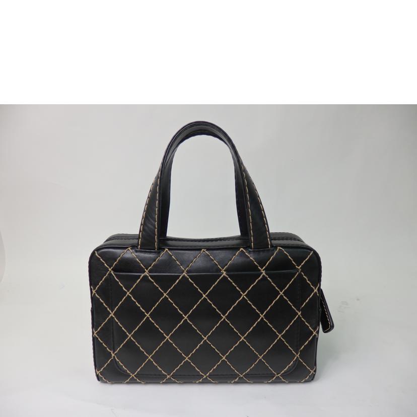 ＣＨＡＮＥＬ シャネル/ココマーク／ワイルドステッチバッグ／黒//6558490/ABランク/84