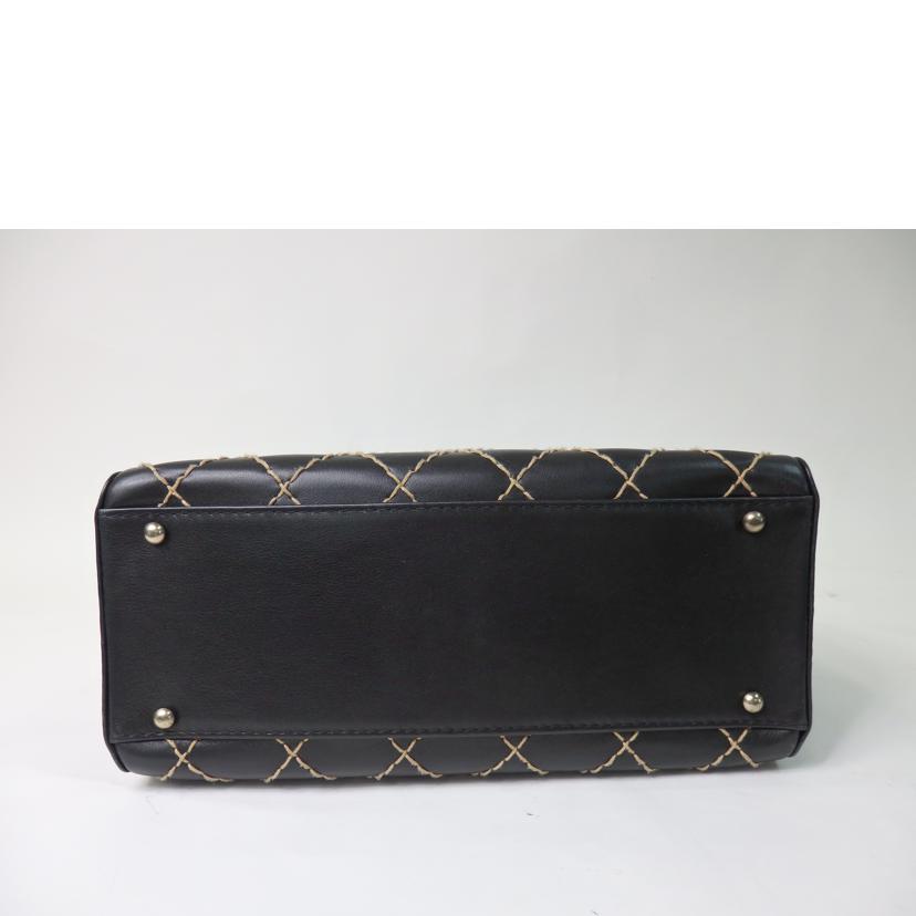 ＣＨＡＮＥＬ シャネル/ココマーク／ワイルドステッチバッグ／黒//6558490/ABランク/84