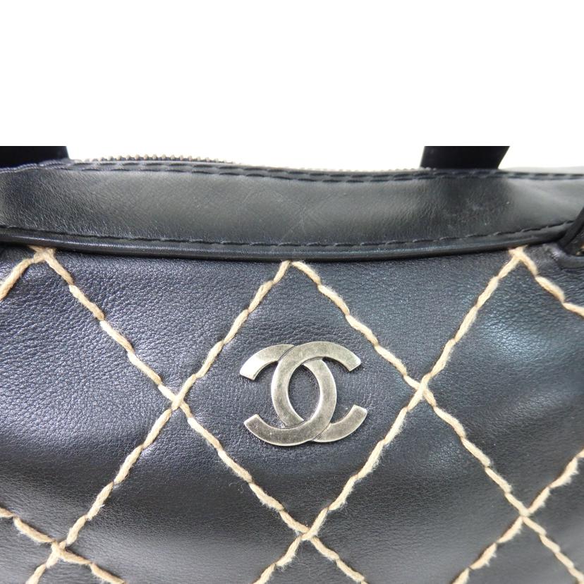 ＣＨＡＮＥＬ シャネル/ココマーク／ワイルドステッチバッグ／黒//6558490/ABランク/84
