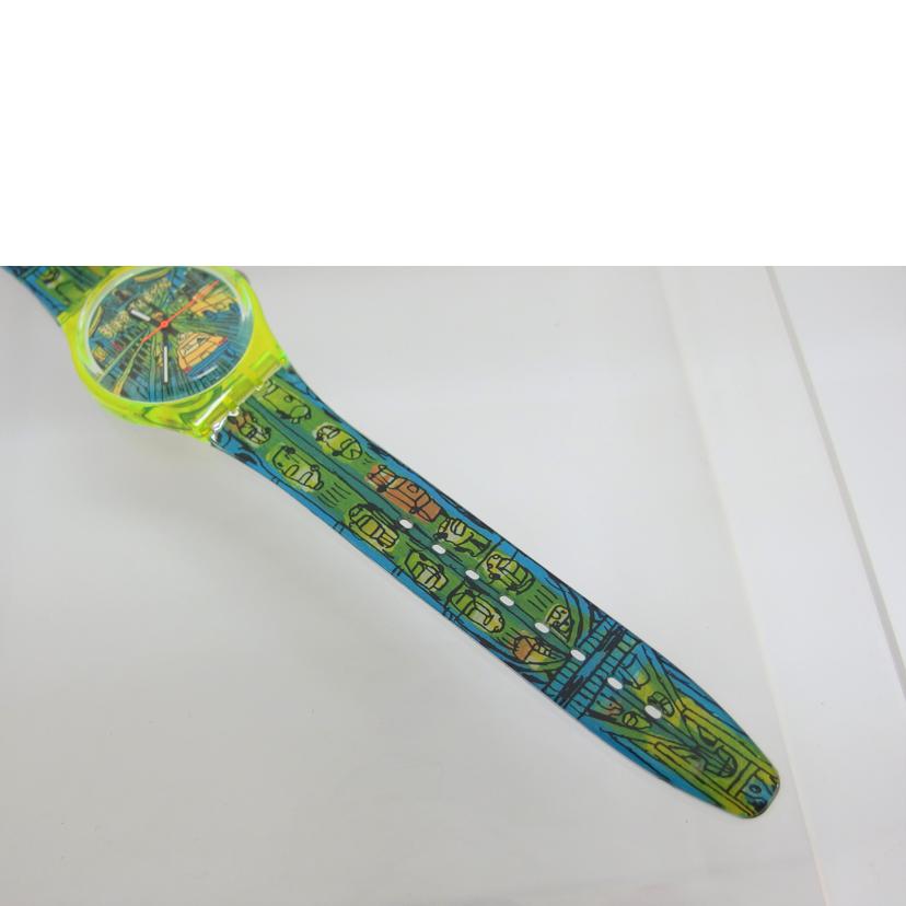 ｓｗａｔｃｈ スウォッチ/１９９７ＢＲＯＯＫＬＹＮへの通路ヴィンテージウォッチ／クォーツ/GJ120//Aランク/04