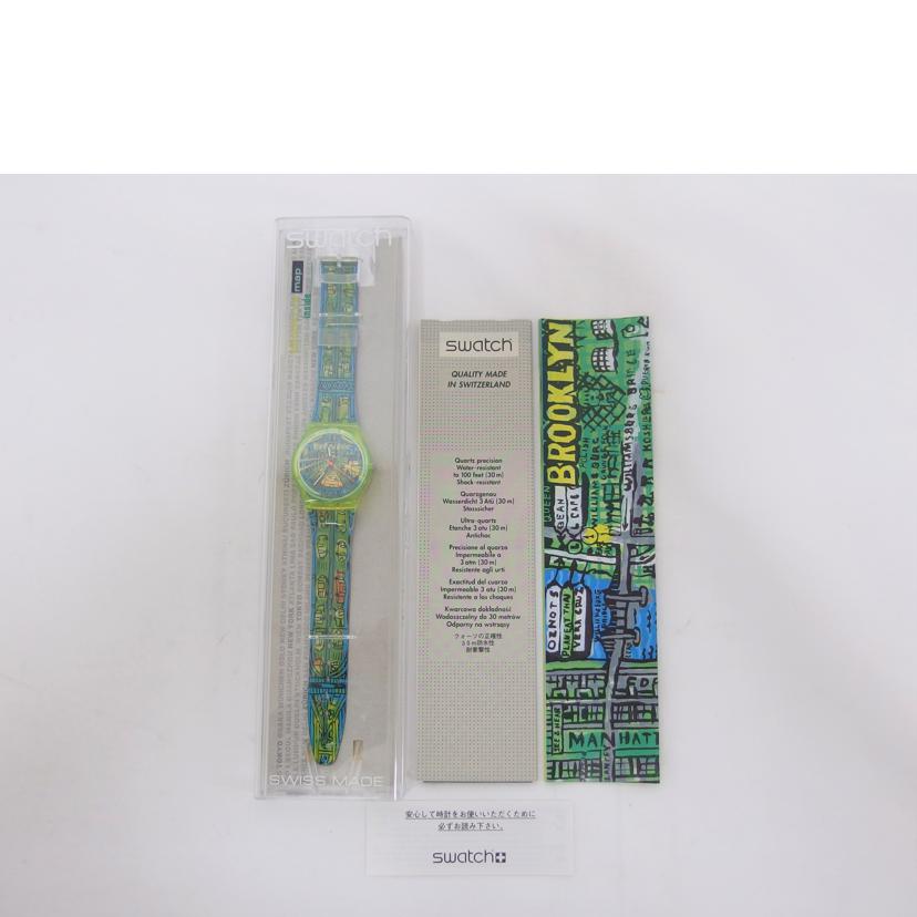 ｓｗａｔｃｈ スウォッチ/１９９７ＢＲＯＯＫＬＹＮへの通路ヴィンテージウォッチ／クォーツ/GJ120//Aランク/04
