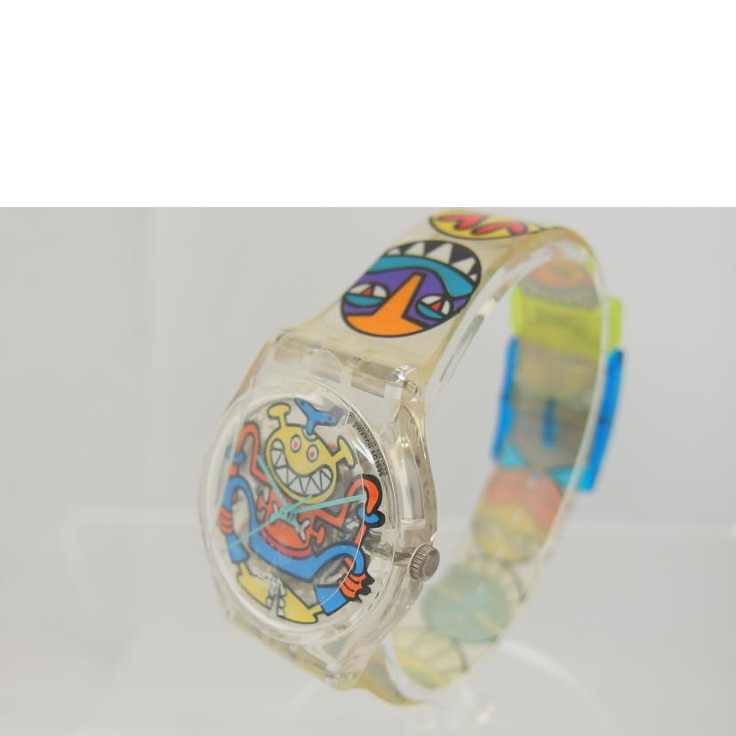 ｓｗａｔｃｈ スウォッチ/１９９６ＰＯＰ　ＢＯＮＥＳ／ｊｉｍ　Ａｖｉｇｎｏｎヴィンテージウォッチ／クォーツ/GK230//Aランク/04