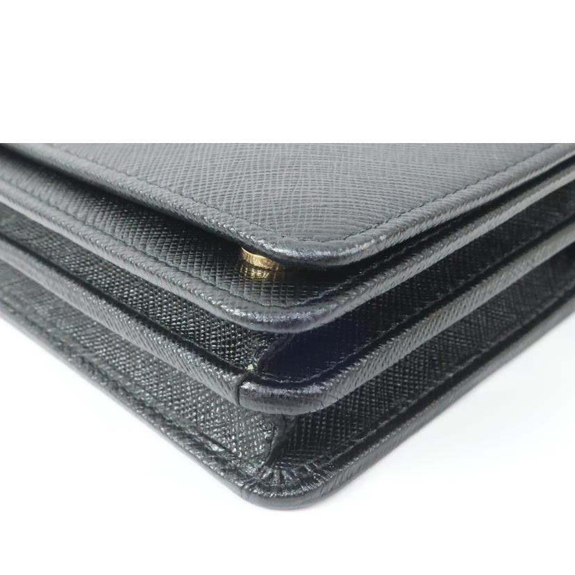 ＰＲＡＤＡ プラダ/サフィアーノ　チェーンウォレット　ショルダーバッグ　２ＷＡＹ　ブラック　/1BP006//ABランク/65