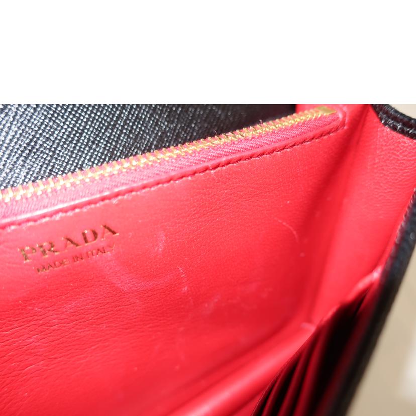ＰＲＡＤＡ プラダ/サフィアーノ　チェーンウォレット　ショルダーバッグ　２ＷＡＹ　ブラック　/1BP006//ABランク/65