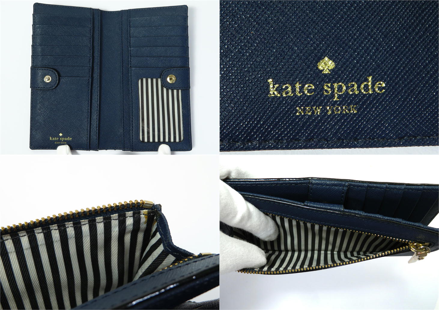ケイトスペード☆二つ折り長財布 kate spade NEW YORK ケイトスペード 財布 レディース 2つ折り