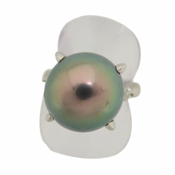 /Ｐｔ９００ブラックパール１４ｍｍダイヤリング/12.2g//D0.20/Aランク/04