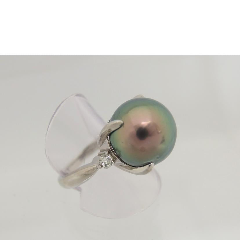 /Ｐｔ９００ブラックパール１４ｍｍダイヤリング/12.2g//D0.20/Aランク/04