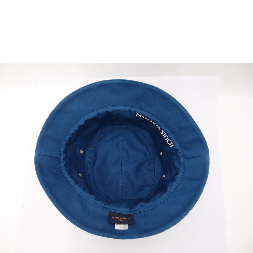 ＬＯＵＩＳ　ＶＵＩＴＴＯＮ ルイヴィトン　青　リバーシブル　/デニムハット／ポネモノグラムエッセンシャル／６０/M76587//TO1220/SAランク/69