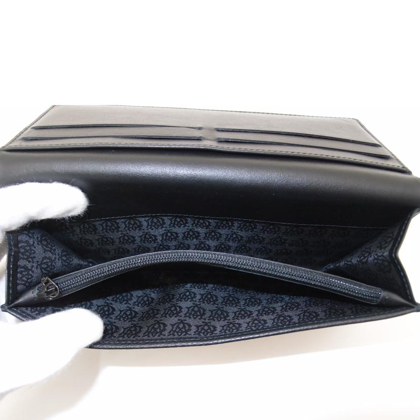 ｄｕｎｈｉｌｌ ダンヒル　黒　メンズ/アボリティーズ二つ折り長財布／ブラック/19F2910AV001//0221/SAランク/69
