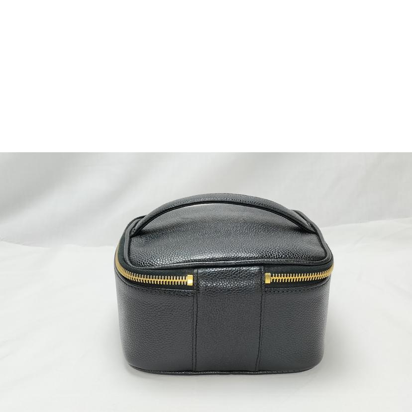 ＣＨＡＮＥＬ シャネル/バニティバッグ　キャビアスキン　ヴィンテージ　横型　ゴールド金具　ココマーク//4644033/Bランク/52