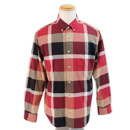 ＣＲＥＳＴＢＲＩＤＧＥ　ＢＬＡＣＫ　ＬＡＢＥＬ　 ｸﾘｽﾄﾌﾞﾘｯｼﾞ　ﾌﾞﾗｯｸﾚｰﾍﾞﾙ/赤チャック長シャツ/51M01-700-15//Bランク/71