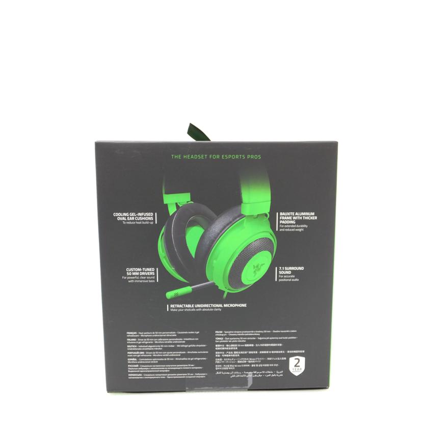 ＲＡＺＥＲ RAZER/ゲーミングヘッドセットＫｒａｋｅｎ　［Ｇｒｅｅｎ］/RZ04-02830200-R3M1//862136009803972/SAランク/88