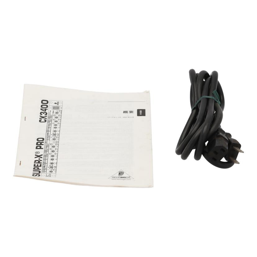 ＢＥＨＲＩＮＧＥＲ ベリンガー/チャンネルデバイダー/SUPER-X PRO CX3400//N0811667100/Bランク/77