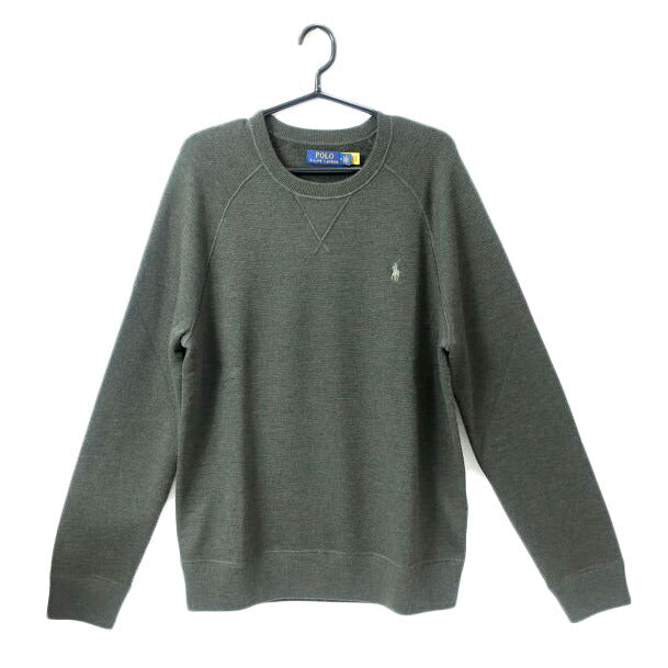 ＲＡＬＰＨ　ＬＡＵＲＥＮ ラルフローレン/スリムフィット　テクスチャード　ウォッシャブルウールセーター／Ｍサイズ／ダークグリーン/MNPOSWE16821588//Aランク/65