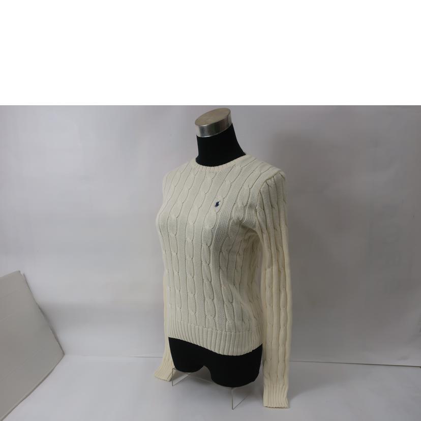 ＲＡＬＰＨ　ＬＡＵＲＥＮ ラルフローレン/ケーブルニット　コットンクルーネックセーター／Ｓサイズ／１０１ナチュラル/WMPOSWENC020651//SAランク/65
