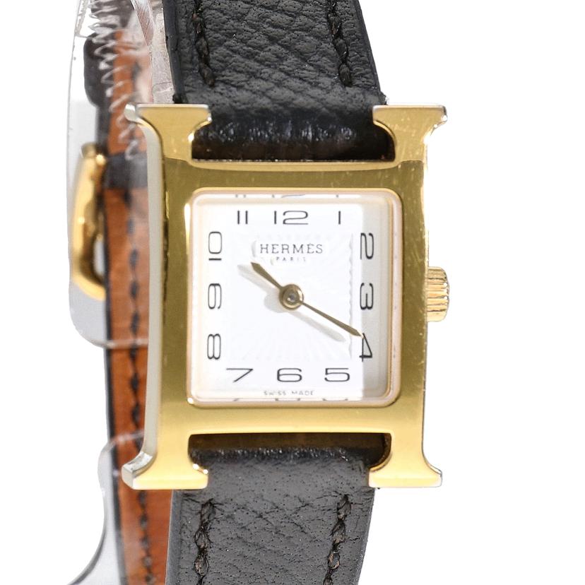 HERMES エルメス ミニHウォッチ HH1.101 ロングベルト HERMES エルメス HH1.101 Hウォッチ ミニ 腕時計 PGP/革